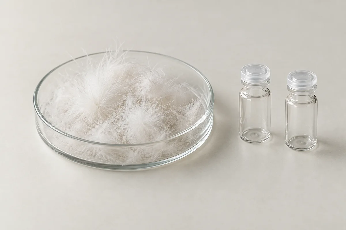 Conceptual down sample and unmarked vials for testing discussion